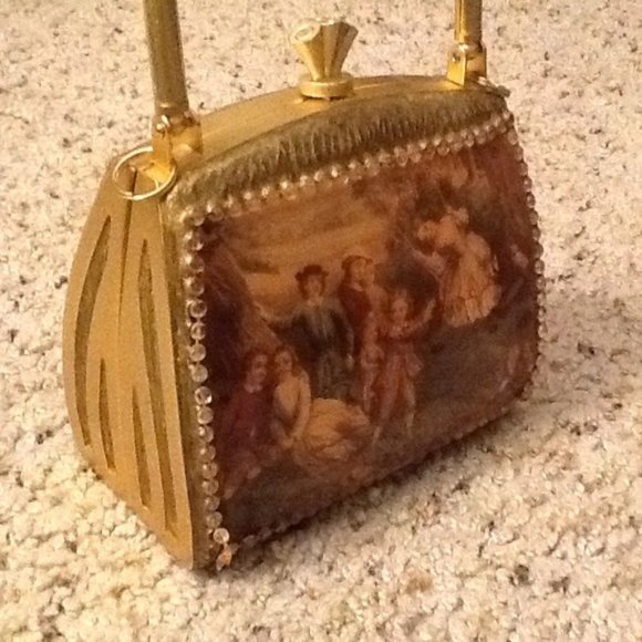 Vintage VICE VERSA Girl On A Swing Purse - Picture 3 of 6